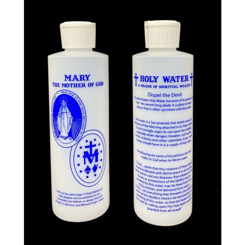 Small 1 Oz. Plastic Holy Water Bottle. 38-1505. Tonini Church Supply