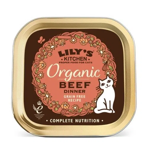 Lilys Kitchen Cat Wet Food - Organic Pate - Beef 85g - EXP 28/02 