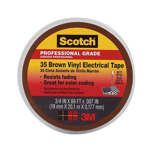 Vinyl Electrical Tape - Brown