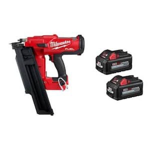 Milwaukee M18 FUEL 3-1/2 in. 18-Volt 30-Degree Lithium-Ion Brushless Cordless Framing Nailer w/2-Pack of 6.0ah Batteries
