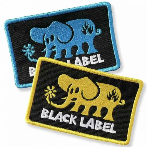 Rectangle Custom Patch Label 3.50" x 1.75" Fast Ship Tag Iron On / Sew On 
