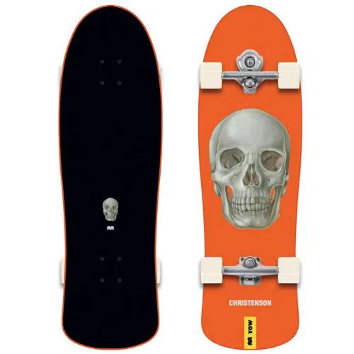 Enjoi Skateboard Complete Skulls and Flames Red 8.25" x 31.7" 