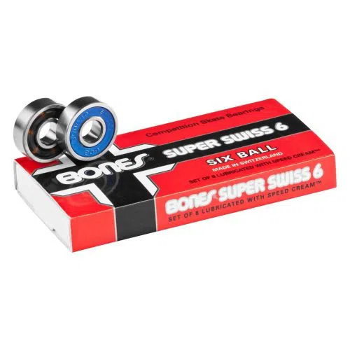 BONES SWISS LABYRINTH L2 Skateboard Bearings 8-Pack 8mm Precision Competition 