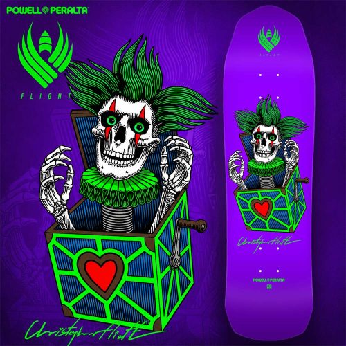 POWELL PERALTA CHRIS HIETT SKULL FLIGHT DECK 9.5