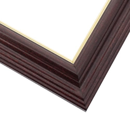 Brown Rustic Two Toned 2-3/4 Wide Picture Frame Moulding in