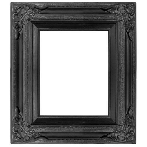 black vintage frame