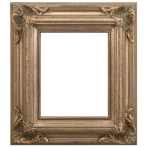 Crackled Silver Wood Picture Frame