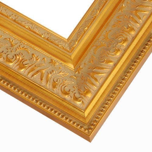 Ornate Satin Gold Picture Frame