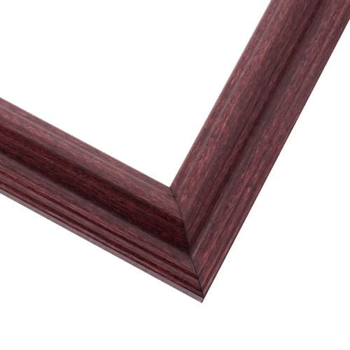 Woodgrain 5 in. x 7 in. Cherry Red Picture Frame (Set of 2)