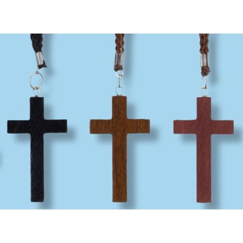 Varnished & Burnt Wood Cross-9H at discount & wholesale prices.