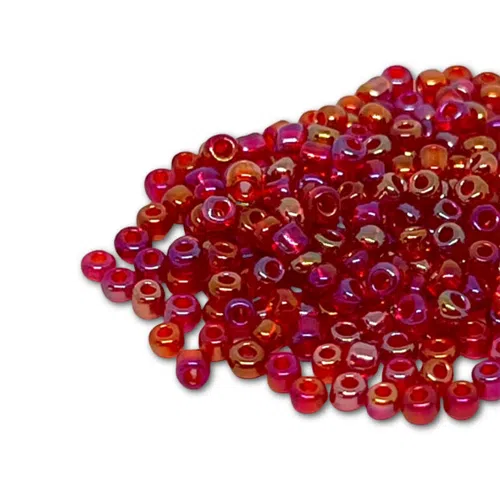 50 Perles Facettes cristal boheme 4mm ROSE RUBY AB