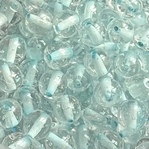 Approx. 16 Strand 4x3mm Crystal Faceted Rondelle Beads, Opaque Mint Green  AB