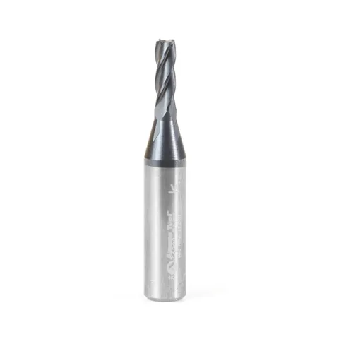 10x Carbide CNC 4 Flute Spiral Bit End Mill Cutter 1/8 Shank Hard Wood Tools USA