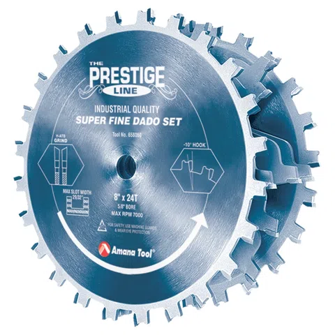 Dado Saw Blades, Sets & Accessories - Quality Blade w/ Carbide Tip