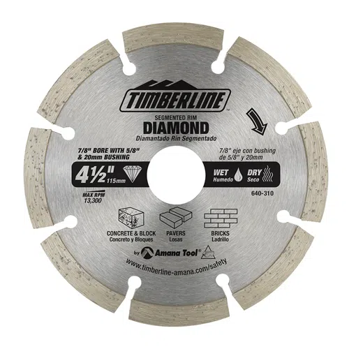 Details about   4” Wet/Dry Diamond Saw Blade All Purpose for Concrete Stone Brick Masonry 